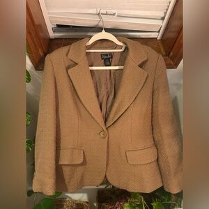 RAFAEL Textured Brown Blazer